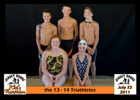 13 14  triathletes 5x7